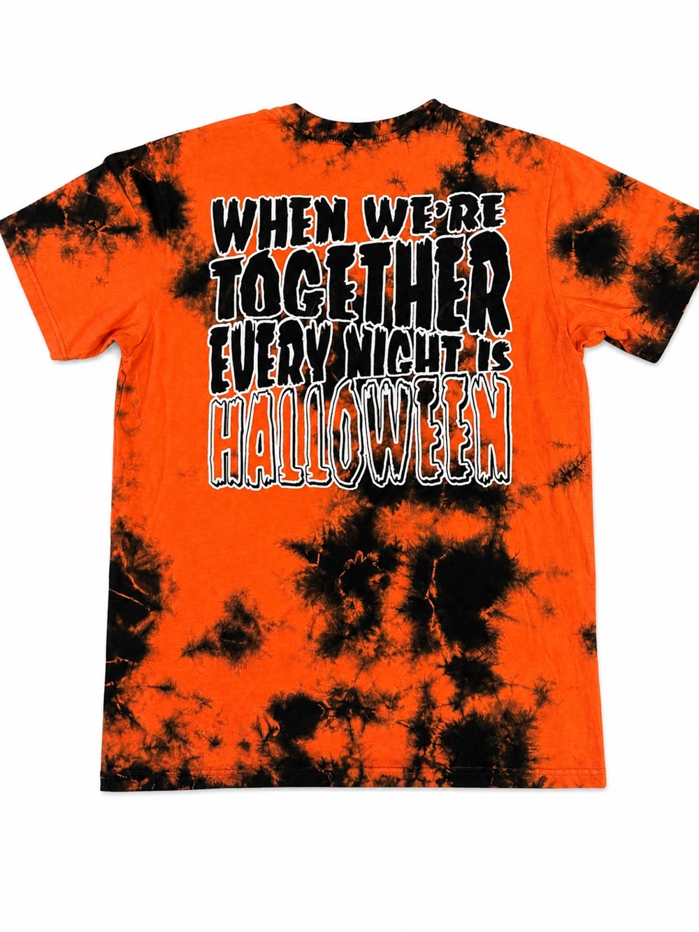 Blackcraftcult Womens Tie-Dye Jack-O'-Lantern Tee - Orange & Black - Picture 4 of 4